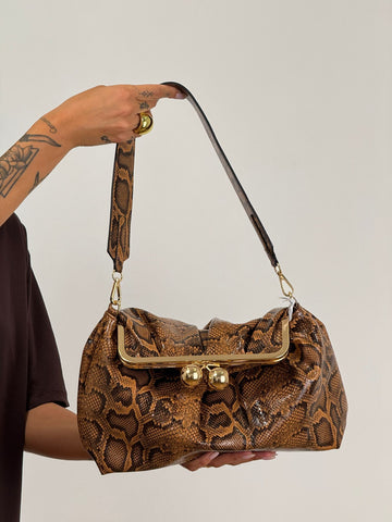 Borsa SNAKE BROWN
