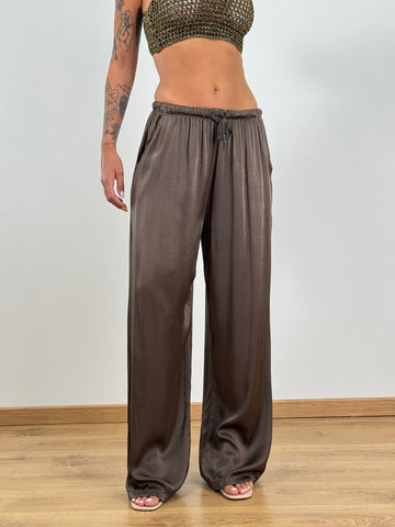 PANTALACCIO SILK MARRONE 24205