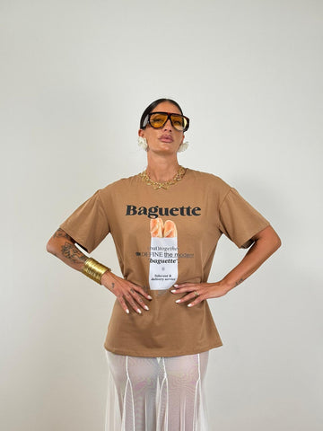 T-shirt BAGUETTe beige 37095
