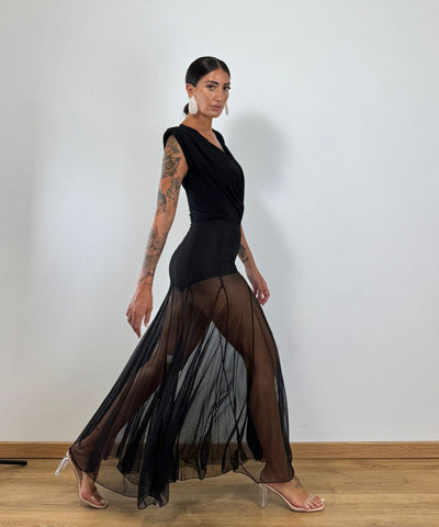 Gonna tulle nera 25724