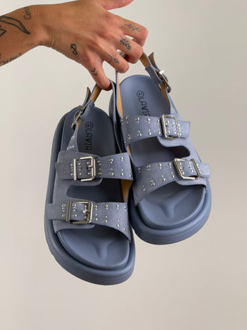Sandalo borchie POLVERE R132