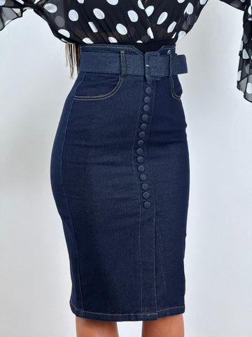Gonna longuette DENIM MC6282
