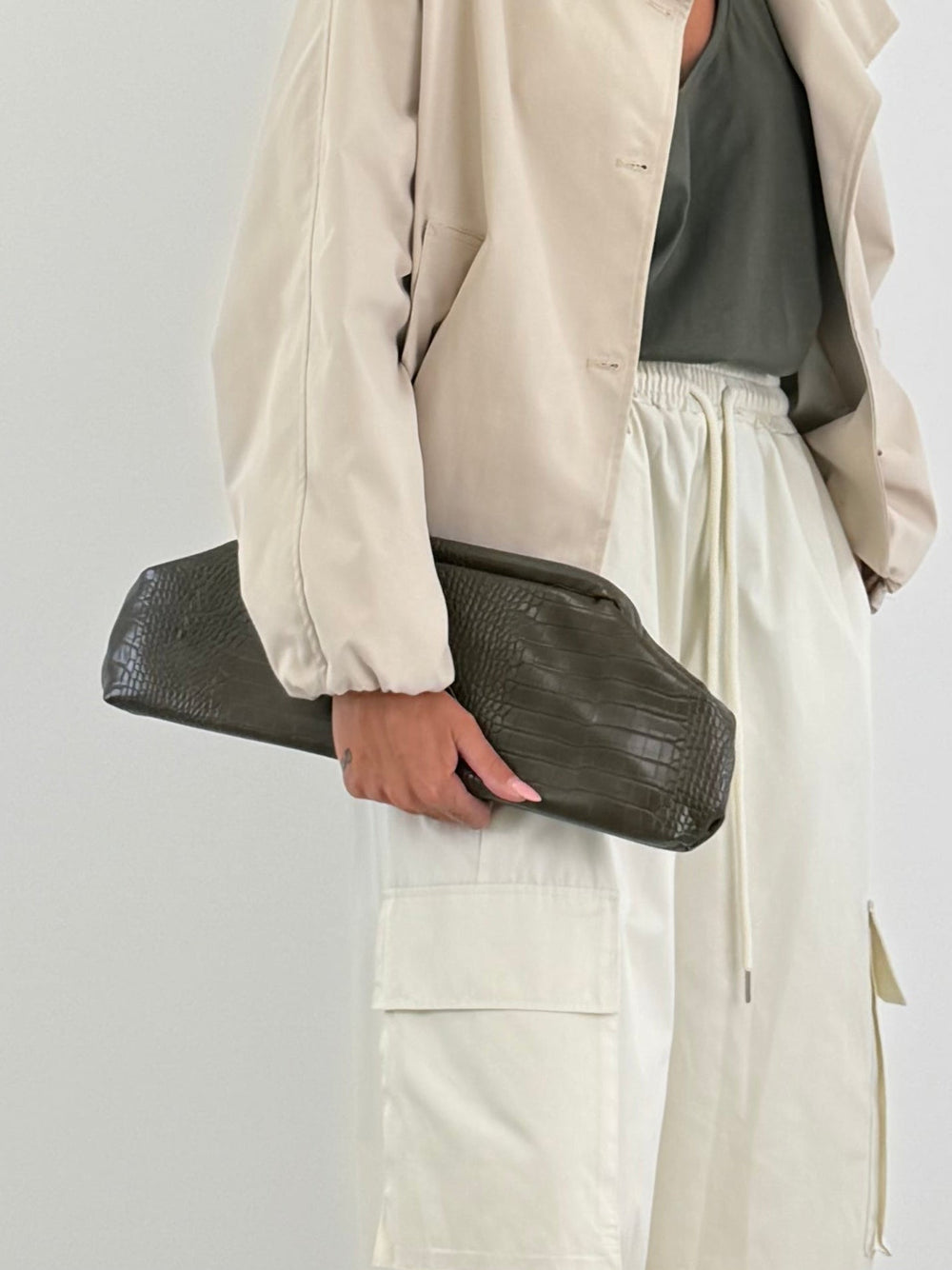 Borsa a mano cocco verde 2383