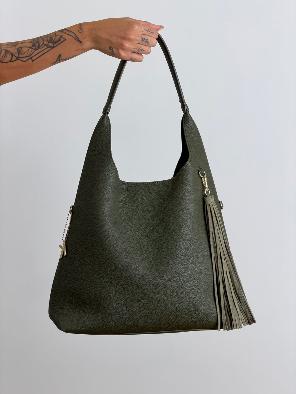Borsa Hobo verde K 56006