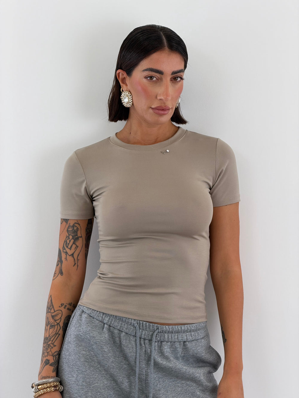 T-shirt Beige Basic 1918