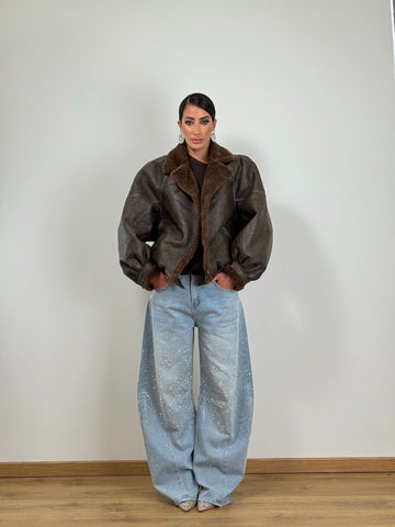 Jeans BALLOON VIRALE CHIARO SHINE A3415