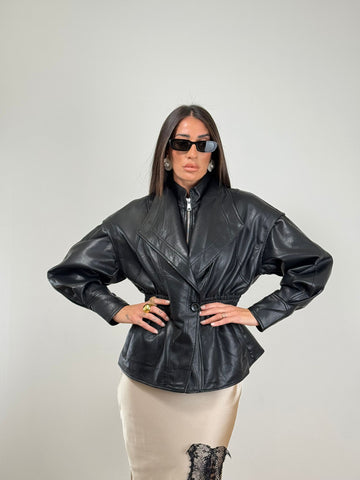 Giubbino ECOPELLE REVER BLACK