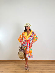 Kimono Lungo Orange 1281