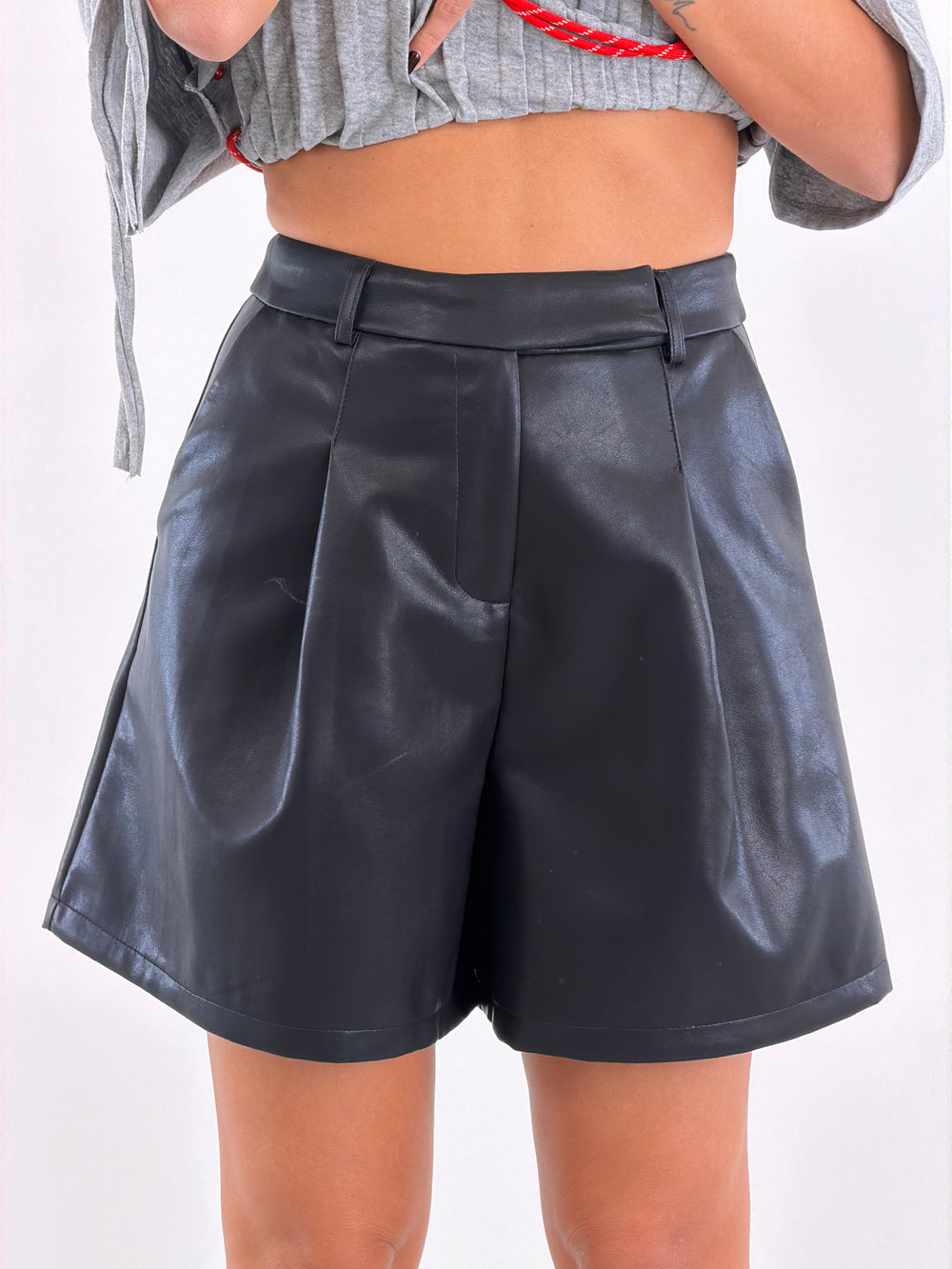 Shorts Ecopelle Nero 27685