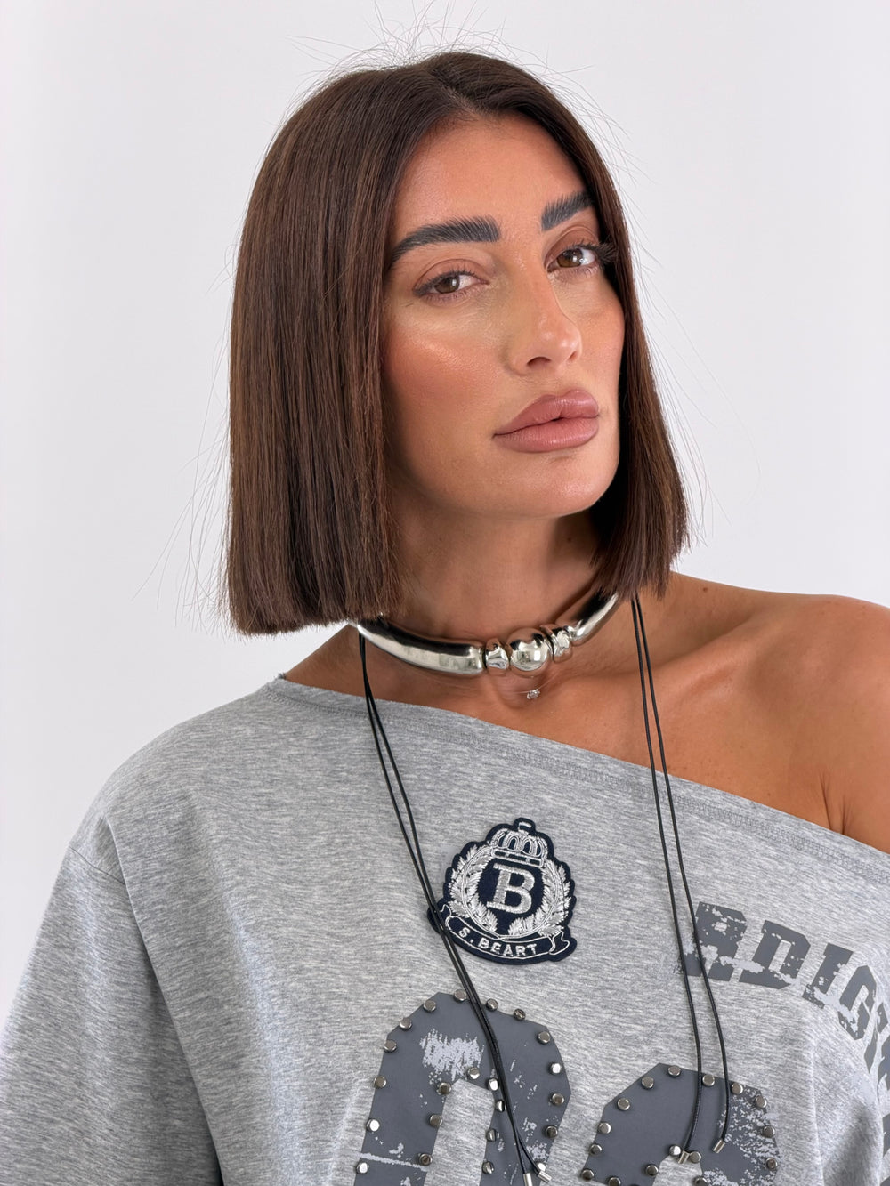 Collana Industrial silver