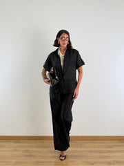 Coordinato Fiammato Nero 9873