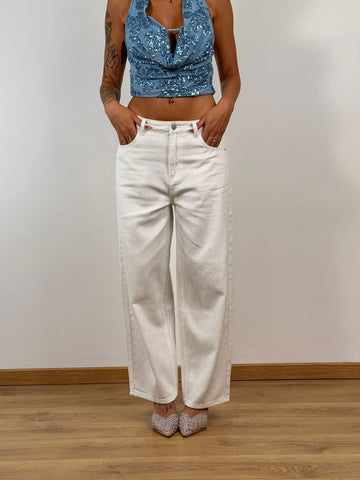Pantalone WIDE WHITE Mi2521-1