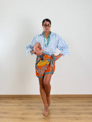Gonna Ibiza Zebra arancio 7890