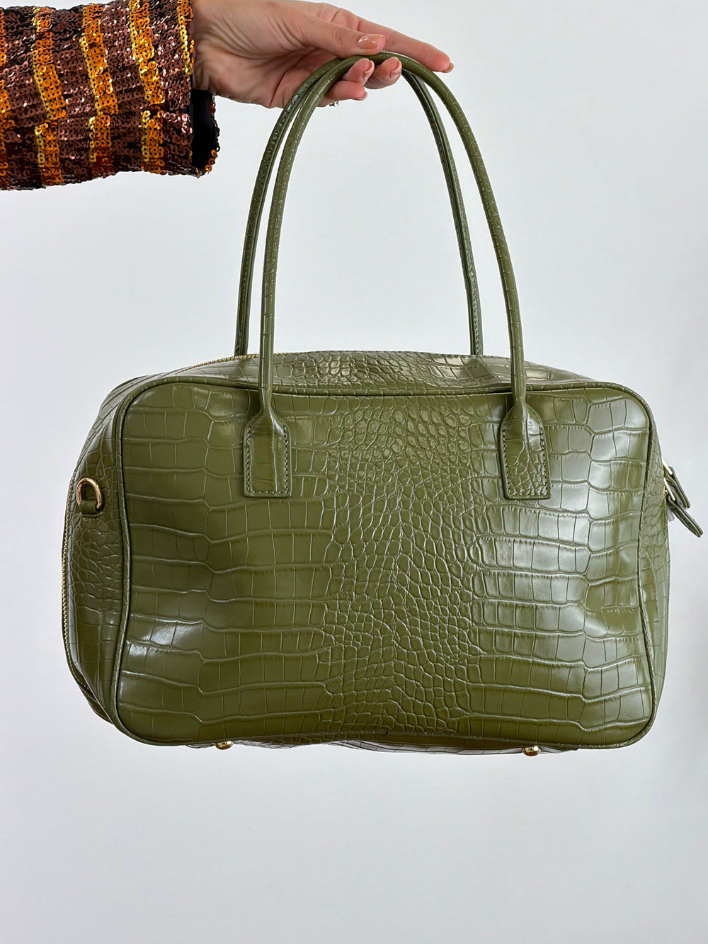 Borsa Bauletto Cocco Verde RA2413