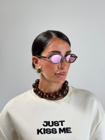 Collana Perle MARRONE