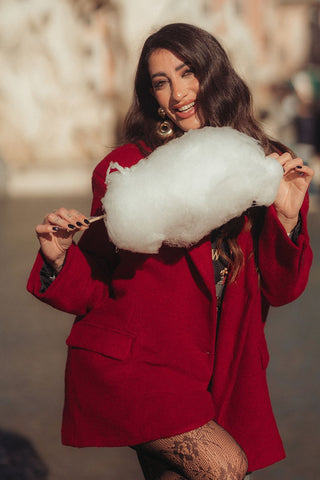 Blazer cappotto ROSSO just west VT-GC04