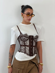 Corsetto marrone 6900