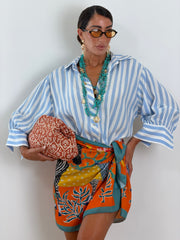 Camicia stripes azzurra 20285
