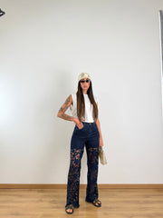 Jeans Flor Blu 231