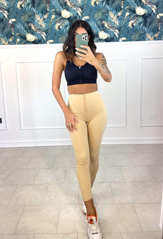 Leggings bustino beige
