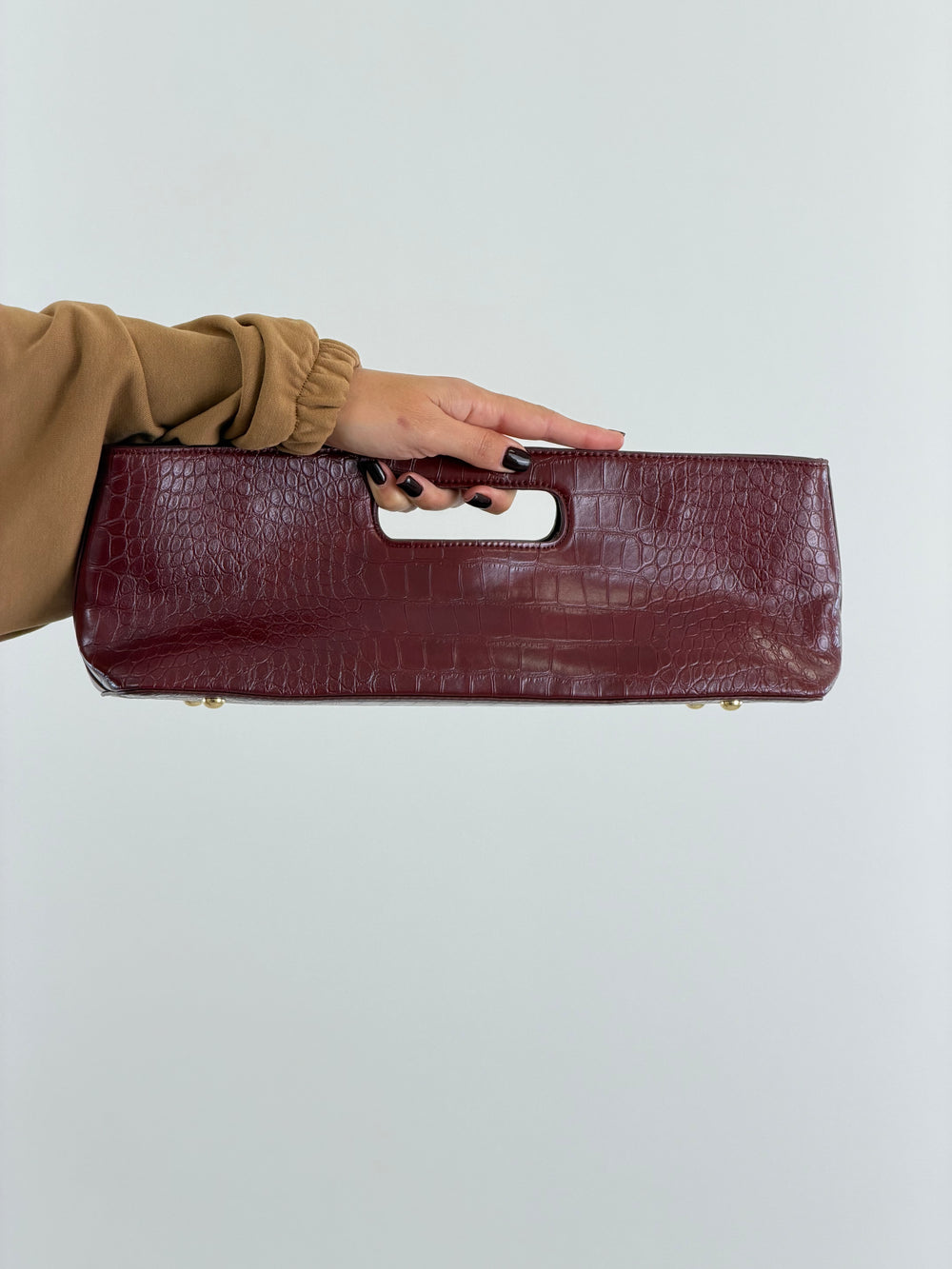 Borsa Madame Croc Bordo'