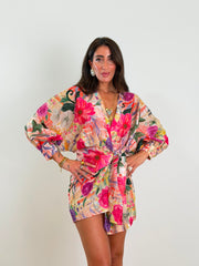 Kimono Corto Flower 8088