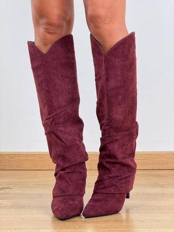 Stivale ALTO SCAMOSCIATO BORDO 7859