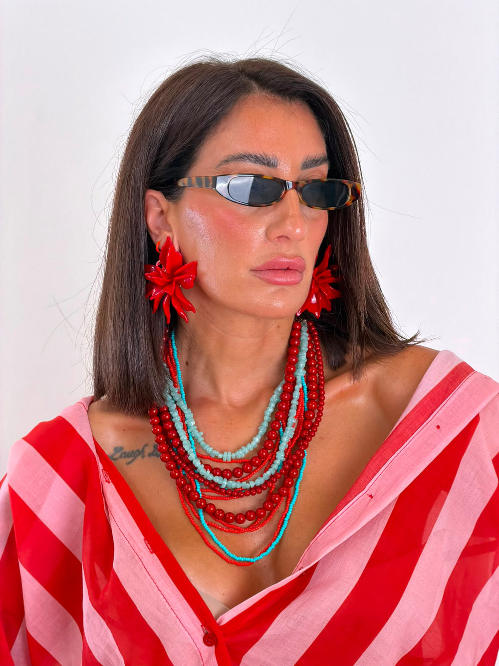 Collana Zagara rosso e turchese
