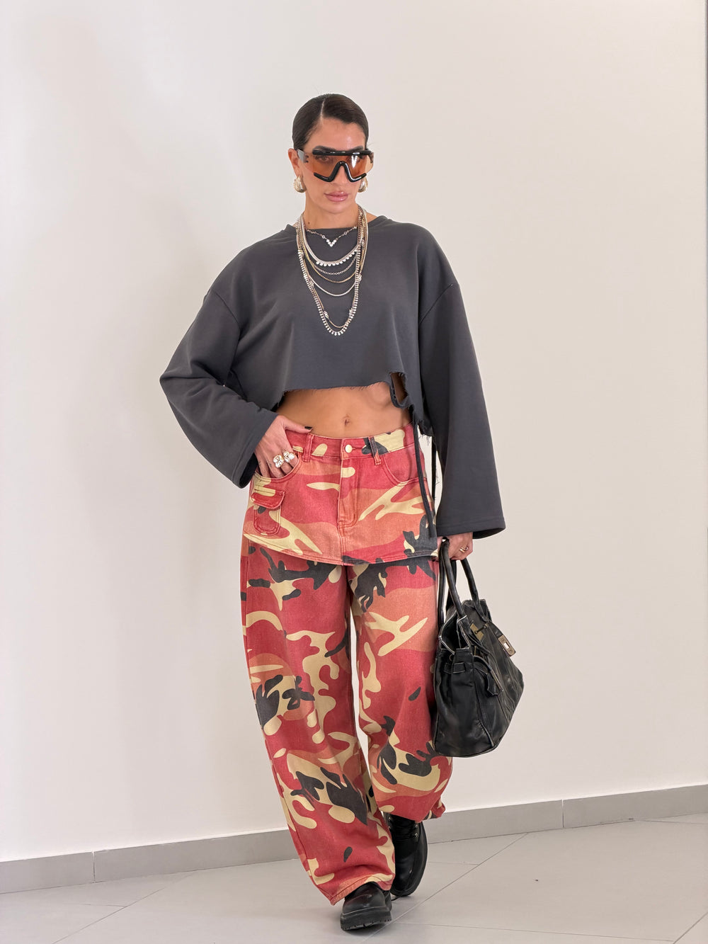 Jeans Hybrid Camouflage Red 16576