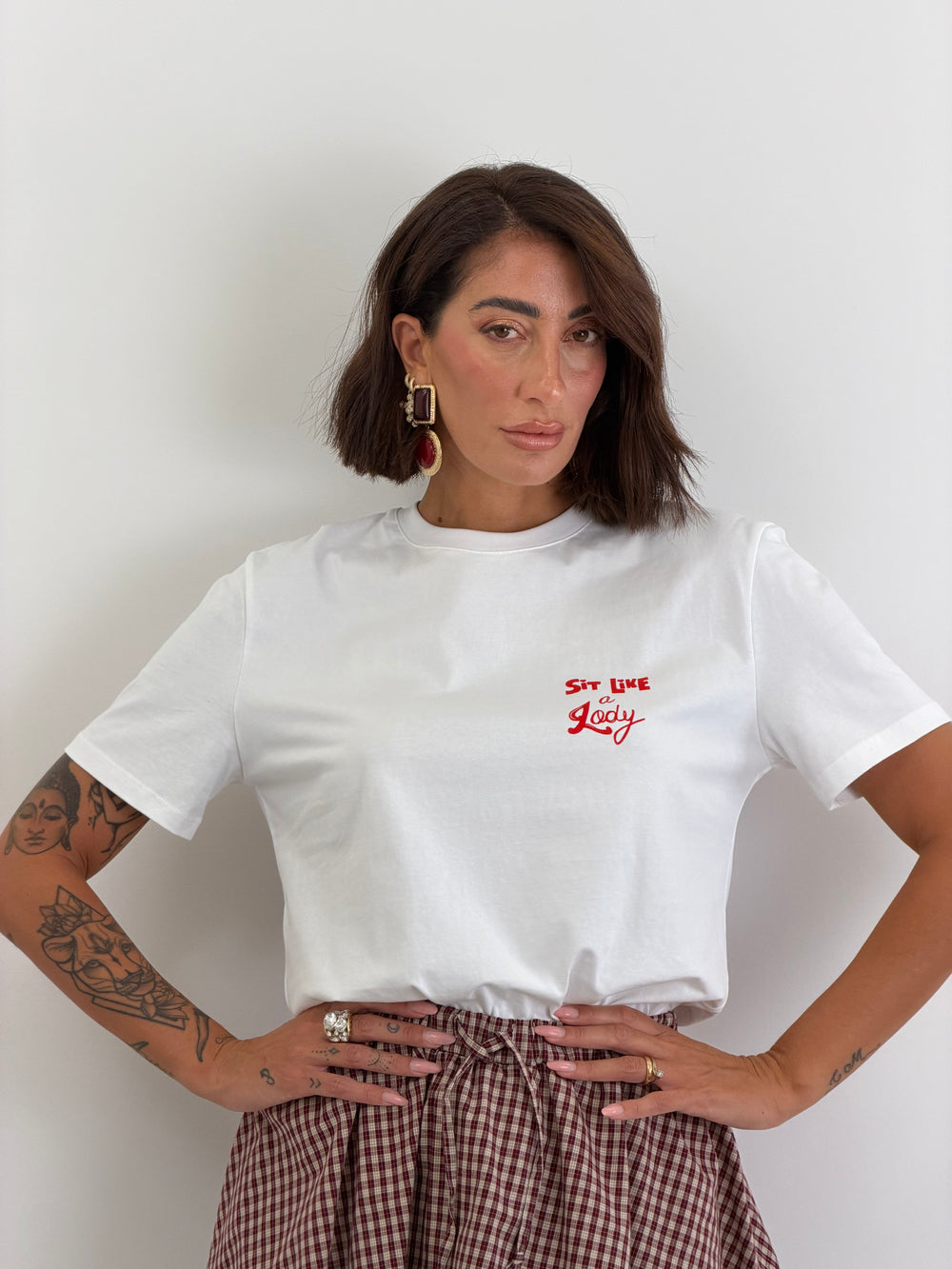 T-shirt Lumina bianca Lady 5321