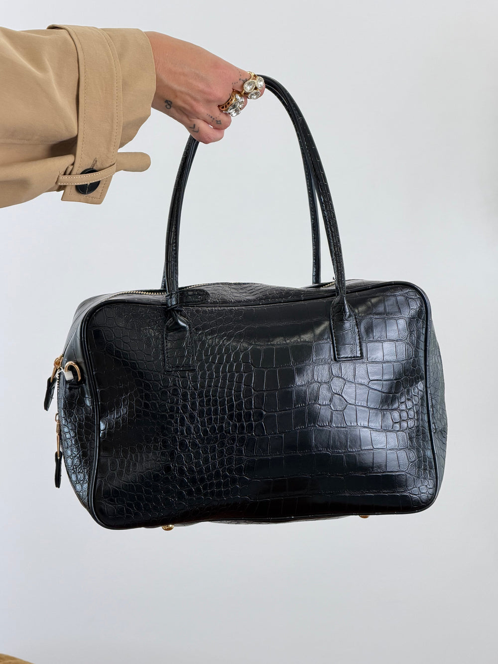 Borsa Bauletto Cocco Black  RA2413