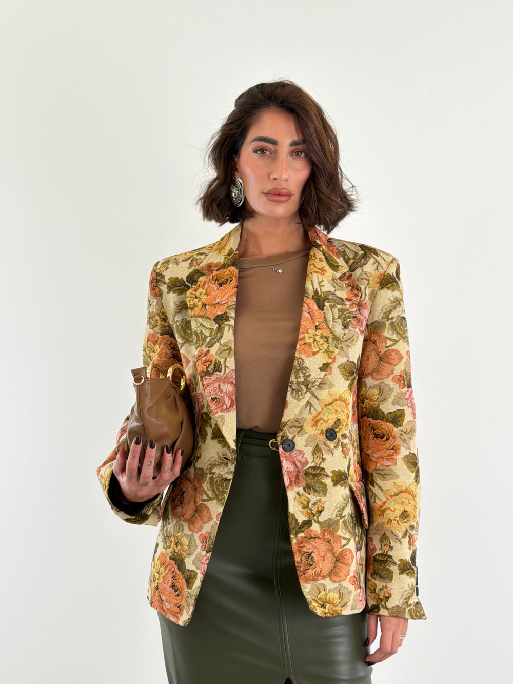 Giacca Peonia Lumina Beige 6070