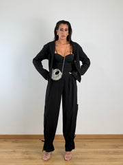 Pantalone Harem nero 11528.