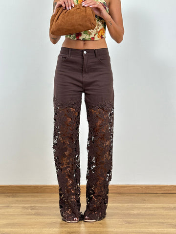 JEANS MACRAME marrone 05852