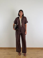 Coordinato Fiammato Marrone 9872