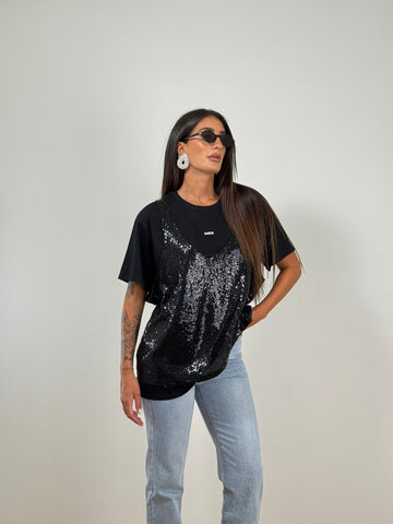 T-shirt CANOTTA PAILLETTES 66056