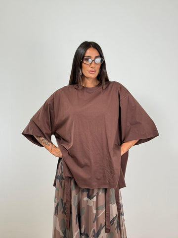 T-shirt LACCI OVER BROWN H11357