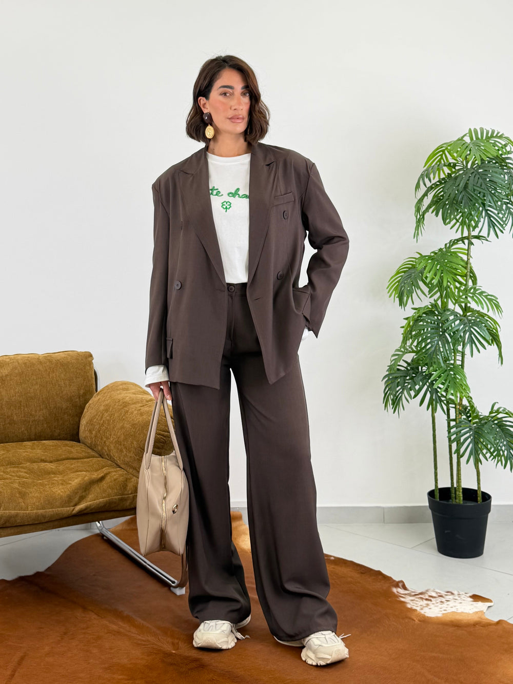 Tailleur City Doppiopetto Marrone 89026/13163