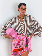 Camicia stripes Marrone 20285