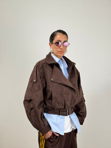 Chiodo SCAMOSCIATO TESTA DI MORO D74 B