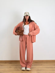 Coordinato Toffee pesca 8090