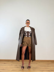 Trench lumina marrone LD5066.