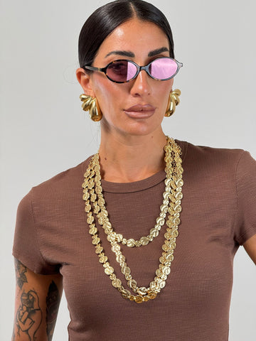 Collana FILI MEDAGLIETTE ORO