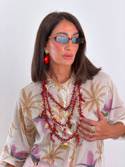 Collana Coral Rossa Multifilo