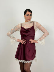 Abito bordo simil seta 27699