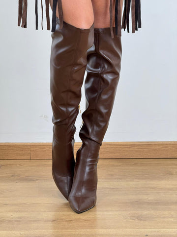 Stivale ECOPELLE ALTO BROWN 1786