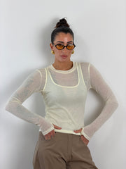 T-shirt Layered burro 50341