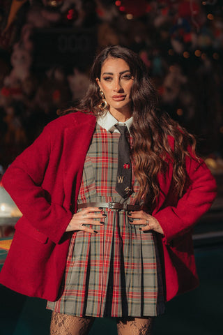 Abito grigio tartan 2135