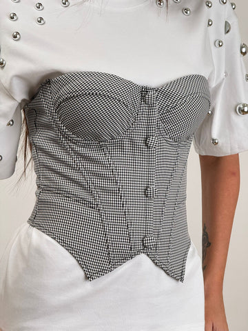 BUSTINO CECK BIANCO NERO 71198