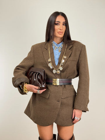 Blazer CAPPOTTINO over MARRONE 46463